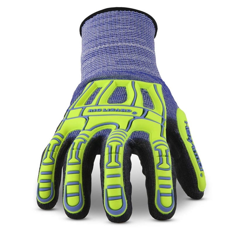 HexArmor Cut-Resistant Impact Protection PU Palm Work Gloves | Rig LizardÂ® Series 2095 | Large - Image 2